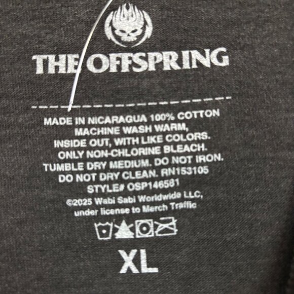 The Offspring Smash Album Skeleton Punk Rock Band Tee XL - Picture 4 of 4